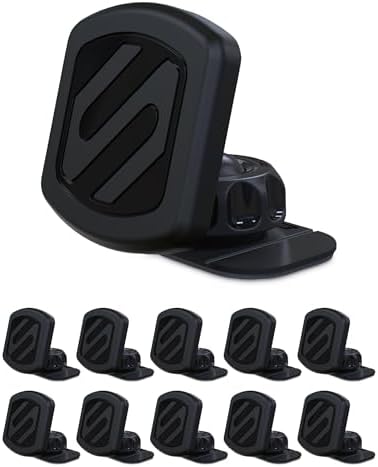 Scosche MXDM Ultra-Strong Magnetic Car Phone Holder – Secure Dashboard Mount for i Phone, Samsung & All Smartphones – Effortless Hands-Free Navigation & Enhanced Driving Safety with Durable Metal Plate