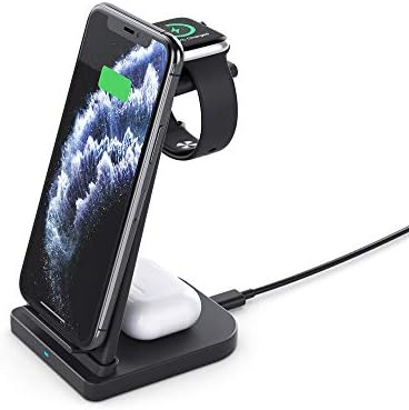 Ultimate 3-in-1 Portable Wireless Charging Station for Apple Devices – Fast Charging Hub for i Phone 15/14/13/12, Apple Watch Series 1-9/Ultra, Air Pods Pro – Sleek, Compact Design for Travel Convenience and Enhanced Compatibility