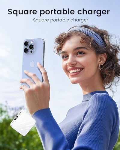 Ultra-Compact 10000 m Ah Fast Charge Mini Power Bank with Smart LED Display – Portable USB C Charger for i Phone, i Pad, Samsung & Android Devices – Optimal Power Solution for On-the-Go Charging