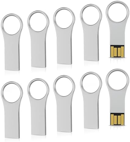 RAOYI 64 GB Metal Key Shape USB Flash Drive – 5 Pack Stylish & Durable USB 2.0 Memory Stick for Effortless Data Storage, Ideal for PC, Laptop & Desktop Use – Compact, Lightweight & Reliable Keychain Accessory