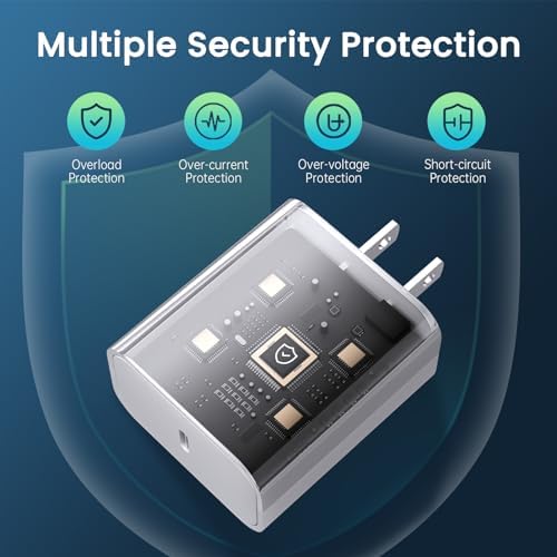 Fast Charging i Phone Charger Trio – Apple MFi Certified 20 W Type C Wall Blocks with 6 FT USB C to Lightning Cables for Ultimate Compatibility with i Phone 14/13/12/11/Xs Max/XR/X and Air Pods Pro – Enhanced Speed and Flexibility for Everyday Use