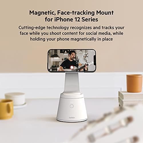 Belkin MagSafe Compatible Face Tracking Phone Mount for Content Creators, iPhone Series – Enhanced Compatibility and Speed