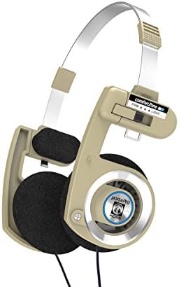 Koss Porta Pro Limited Edition On-Ear Headphones in Rhythm Beige – Exceptional Audio Fidelity for Enthusiasts and Casual Listeners – In-Line Microphone with Touch Control & Volume Adjustment – Vintage Aesthetic Meets Modern Technology – Durable Hard Carry Case for Optimal Portability and Protection – Perfect for Everyday Use and On-the-Go Listening