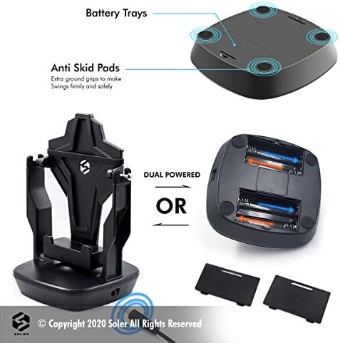 Phone Swing, Phone Rocker Compatible for Pokemon go Walker Cellphone Pedometer Accessories (Mute Version)(USB Cable) (Battery Compatible) Quick Step Earning Device – Black – Enhanced Compatibility and Speed