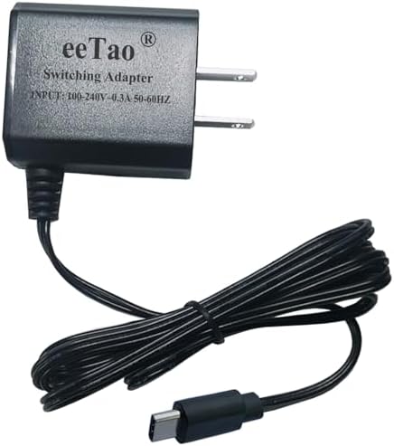 Premium 5 V USB-C AC/DC Charger for Petlibro Automatic Feeders – Fast and Reliable Power Supply for Models PLAF003, PLAF004, PLAF005, PLAF203, PLAF103, PLAF108, PLAF301 – Essential Solution for Stress-Free Cat, Dog, and Bird Feeding at Home or On-the-Go