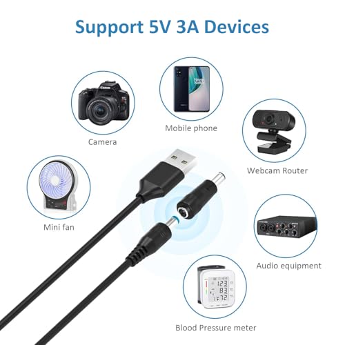 Versatile 5 V USB to DC Power Cable with 13 Adaptable Connectors – Ultimate Rapid Charging Solution for Webcams, Routers, and Power Banks – Streamline Your Device Compatibility Today