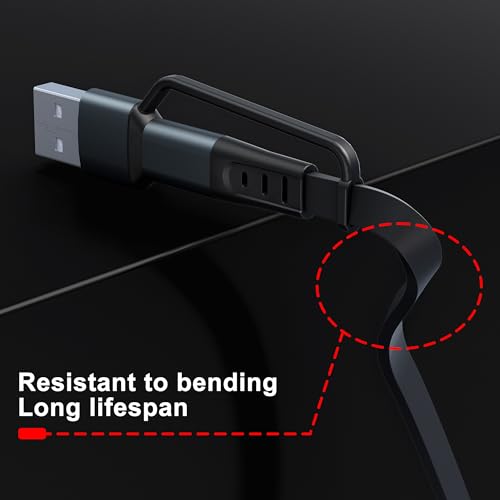 Ultimate 100 W Multi-Device Fast Charging Cable: 4-in-2 USB-C/A Retractable Charger for Apple Watch, i Phone, Mac Book & Galaxy – MFi Certified Travel Essential with Magnetic Connection and Adjustable Length for Efficient Simultaneous Charging of Up to 4 Devices. Experience rapid charging with advanced 6 A PD technology, powering your i Phone 15 Pro to 92% in just 35 minutes and fully charging Mac Book Pro in 1.9 hours. Designed for convenience, this versatile cable extends from 1 ft to 4 ft, making it perfect for any environment, from your office to your car. The magnetic Apple Watch charger ensures secure connections, while built-in safety features protect your devices from over-current and overheating. Compatible with a wide range of devices including all Apple Watch series and various smartphones, this compact and durable cable is the ultimate travel companion. Enjoy peace of mind with a 12-month warranty and dedicated customer support, ensuring 100% satisfaction.