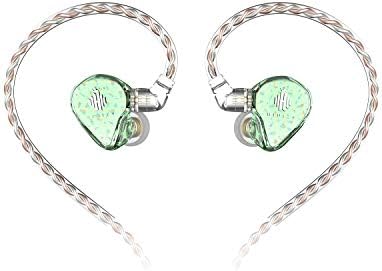 MS1-Galaxy High-Performance Gaming Earbuds with Dual Magnetic Drivers – Wired In-Ear Monitors Featuring 3.5 mm Compatibility, Inline Control, and Durable 0.78 mm 2 Pin Cable – Transparent Design for Enhanced Aesthetics and Audio Clarity