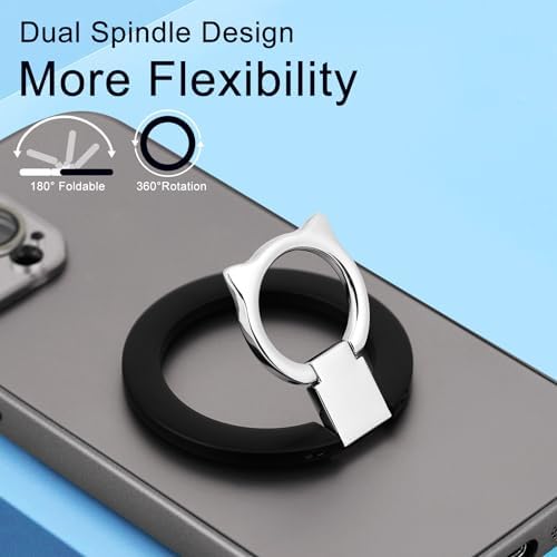 Experience Unmatched Elegance and Functionality with the EI Sonador Magnetic Phone Grip – Premium Transparent Gold Diamond Ring Holder for i Phone 14 Plus, 13, 12 Pro Max & Mini – Ideal for Effortless Selfies and Hands-Free Use, Enhanced Mag Safe Compatibility, Lightweight Removable Design for Ultimate Convenience