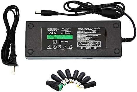 DIGISHUO 24 V 4 A High-Efficiency Power Supply Adapter – Premium AC to DC Transformer for LED Strip Lights and CCTV Cameras – Robust 96 W Switching Converter with Enhanced Safety Features and Global Compatibility