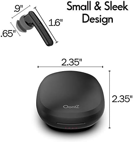 Cambridge Soundworks Oont Z True Wireless Earbuds with Active Noise Cancelling – Bluetooth 5.0 for Superior Sound Quality, Sweatproof Design, and Compact Charging Case – Immersive Audio Experience with Built-in Microphone (White)