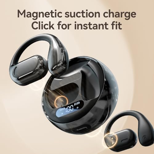 Revolutionary AI Translation Earbuds with Bluetooth 5.4 – Instant Multilingual Communication, Superior Immersive Audio Experience, and IPX4 Waterproof Protection for Active Lifestyles – Ergonomically Designed Over-Ear Fit with LED Connectivity Display – Your Essential Companion for Travel, Fitness, and Work Activities