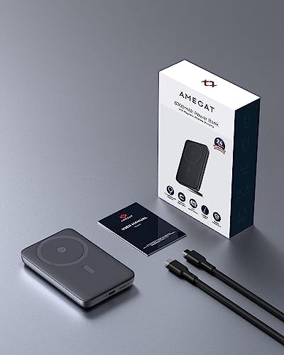 Magnetic 10,000 m Ah Battery Pack with Foldable Kickstand – High-Speed 30 W USB-C Wireless Charger for i Phone 16/16 Plus/16 Pro/16 Pro Max & 15/14/13/12 Series – Ultimate Portability and Enhanced Charging Efficiency