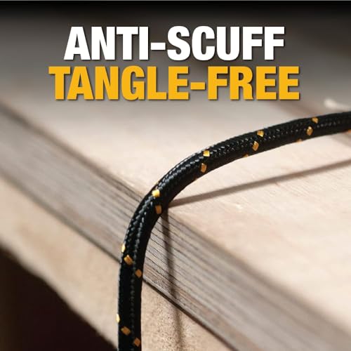 DEWALT Professional 6 ft Heavy Duty USB C Charging Cable – High-Speed 60 W Type-C to Type-C Cord for Fast Charging i Phone 16/15 Pro Max, Mac Book, i Pad, and Samsung Galaxy – Robust Design for Jobsite Durability and Enhanced Compatibility