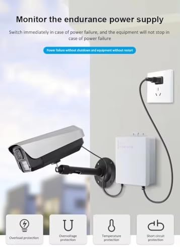 Xdorra 12 V Mini UPS Power Bank – 5400 m Ah Rechargeable Battery for Uninterrupted Home Connectivity & Security, Ideal Backup for Modems, Routers, CCTV Cameras, and Lighting Systems – Compact Design with 2.5 m Cable for Versatile Use and Enhanced Device Compatibility