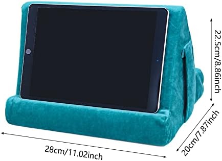 Ultimate Comfort Multi-Angle Tablet Holder and Phone Stand Set – Lightweight and Sturdy Design with Storage Pocket – Ergonomic Cushion for Enhanced Stability and Versatile Use – Modern Black and Light Green Aesthetic for Stylish Workspaces and On-the-Go Convenience
