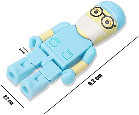 Charming Cartoon Nurse 64 GB USB Flash Drive – Adorable Pink Thumb Drive for Effortless Data Storage, USB 2.0 Compatible Memory Stick for Professionals and Students Alike