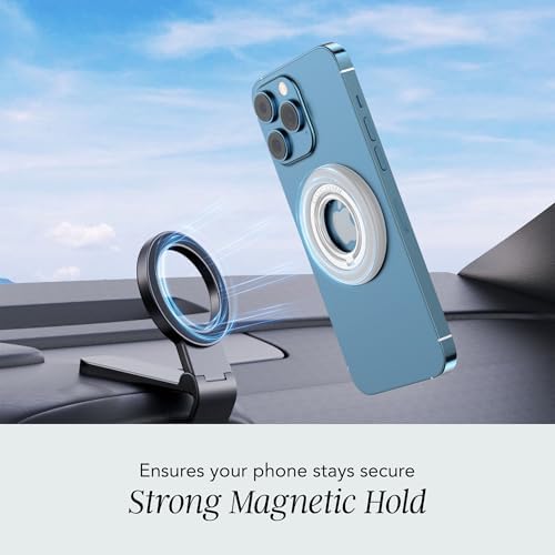 Cocomii Eco-Friendly 360° Magnetic Phone Ring Holder – Ultimate Grip and Kickstand for Mag Safe i Phones, Compatible with 16 Pro Max, 15, 14, 13, 12, Plus, Mini – Stylish Black Design for Enhanced Versatility and Secure Use