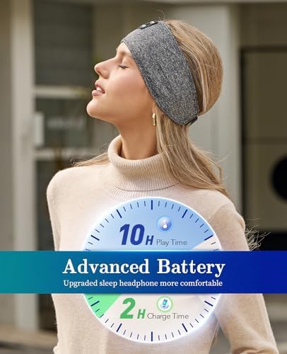 Ultimate Bluetooth Sleep Headphones with Adaptive Headband – Wireless Earbuds for Supreme Comfort & High-Definition Sound Quality – Perfect for Yoga, Fitness, and Serene Sleep – Thoughtful Gift Choice for Any Occasion, Effortless Connectivity & Multifunctional Design