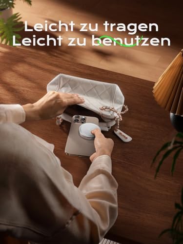 THREEKEY Mag Safe Wireless Charger – 15 W Qi2 Fast Charging Pad with Dual-Sided Magnetic Grip for i Phone 12-16 Series & Galaxy S25 Ultra – Includes 5 FT USB-C Cable – Sleek White Design for Effortless Power and Enhanced Compatibility