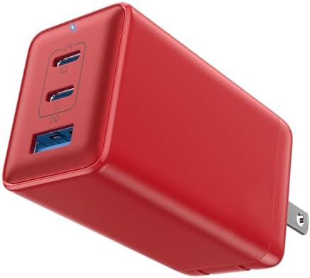 High-Efficiency 128 W USB C Wall Charger – Ga N III 3-Port Fast Charging Hub for Mac Book, i Phone, Galaxy & More – Portable 65 W Adapter with Foldable Design for Ultimate Convenience and Speed