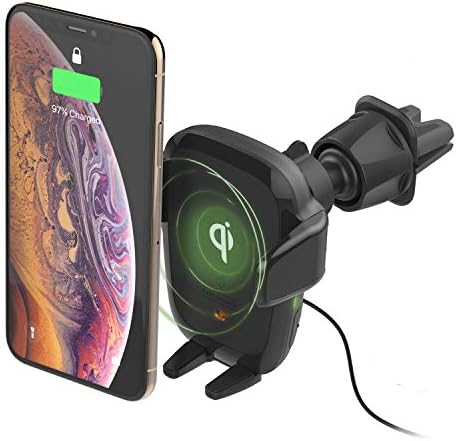 Upgrade Your Driving Experience with the i Ottie Auto Sense 2 Qi Wireless Charging Air Vent Phone Holder – Effortless Auto-Clamping Smartphone Mount for Secure Vehicle Access – Compatible with i Phone, Google Pixel, Galaxy, LG, Huawei & More – Tangle-Free One-Hand Operation for Enhanced Safety and Convenience in Every Journey