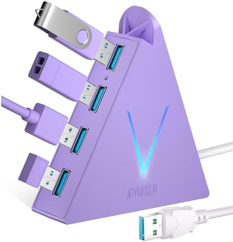 Elevate Your Connectivity with the Stylish Pink USB C Hub – 4 USB 3.0 Ports and 2 FT Extension Cables for Seamless Integration with i Pad Pro, Mac Book Pro, Surface & More – Ultimate Performance Meets Chic Design!
