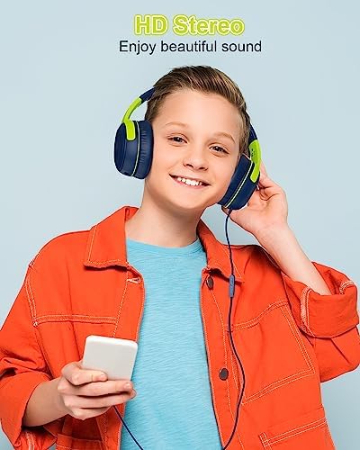 Vibrant Purple/Red ELECDER S8 Wired Kids Headphones with Adjustable Volume Control – Safe Sound Technology (85/94 d B) for Hearing Protection – Comfortable Fit for Growing Children – Perfect for School, Travel, and Play – Built-in Microphone for Effortless Communication – Compatible with Tablets and Smartphones – Durable Design for Everyday Adventures