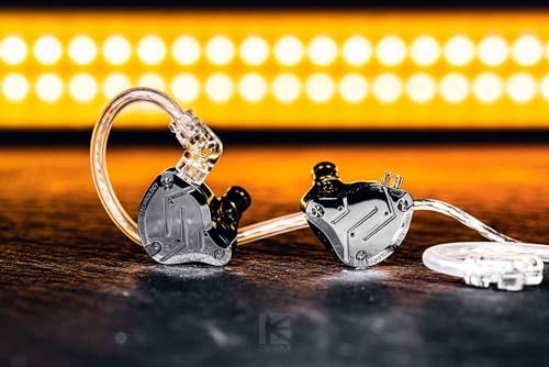 Ultimate KZ ZS10 PRO Gaming Earbuds – Premium 4 BA + 1 DD In-Ear Monitors with Detachable Cable for Unmatched Sound Quality – Wired Headphones with Built-in Microphone for Gamers and Music Enthusiasts – Ergonomically Designed for Maximum Comfort and Versatile Device Compatibility
