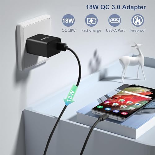 Ultra-Fast Motorola Charger for G Power, G Stylus, Moto One 5 G & Edge Series – High-Speed USB-C Charging Cable for 2023, 2024, 2025 Models – Reliable Power Supply with Enhanced Compatibility & Durability – Perfect Travel Companion for Your Motorola Devices