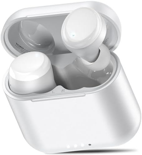 TOZO T6 Bluetooth 5.3 Wireless Earbuds – Immersive Stereo Sound, 50-Hour Playtime, IPX8 Waterproof Design, Customizable EQ via App, Ergonomic Fit – Ideal for Active Lifestyles and Seamless Connectivity