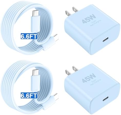 45 W Super Fast i Phone 16 Pro Max Charger with 10 FT USB-C Cable – Ultimate On-the-Go Power Solution for i Phone 16 Series & Android Devices – Compact, Lightweight Design for Effortless Charging Anywhere