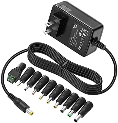 Belker 12 V 3 A High-Efficiency AC DC Power Adapter – Versatile Wall Charger for 12 V Electronics with 3000 m A Output and Universal Plug Compatibility for Seamless Device Integration