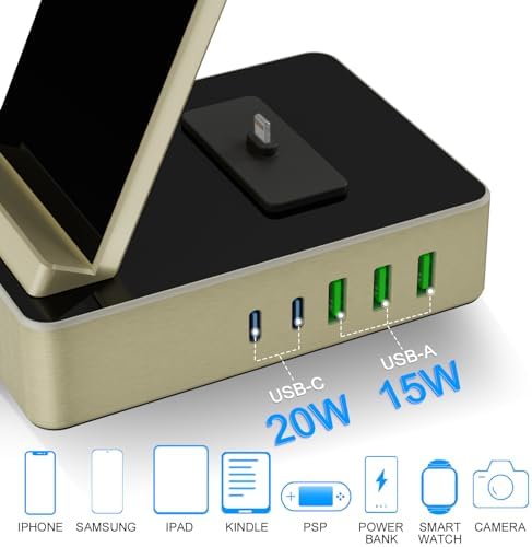 Power Up Your Workspace with the 100 W Aluminum Alloy 8-in-1 Wireless Charging Station – Fast USB-C Dock for i Phone, i Watch & Air Pods Pro – Sleek, Durable Design for Multi-Device Efficiency