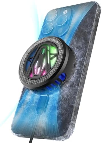 Maledan Advanced Magnetic Wireless Charger with Cooling Technology – 15 W Qi2 Fast Charging Pad for i Phone & Samsung Galaxy – Enhanced Performance Cooling Fan for Gaming & Streaming, Silent Operation, and Unmatched Durability – Ultimate Solution for Overheating Prevention and Optimal Device Health