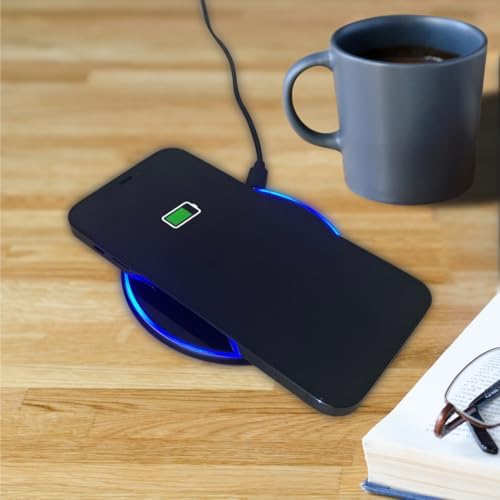 Ultra-Fast 15 W Wireless Charging Pad with LED Indicator – Qi-Certified Charger for Smartphones and More, Effortless Power Delivery and Sleek Design for Modern Living