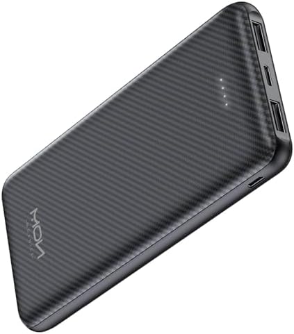 Ultra-Slim 10000 m Ah Power Bank – Fast Charging USB-C Portable Charger for i Phone 15/14/13/12, Galaxy S24/S23/S22, i Pad, Pixel – Lightweight External Battery Pack for On-the-Go Charging Solutions