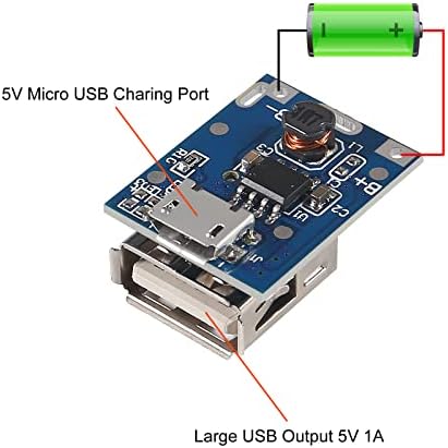 Ultra-Fast Type-C USB Boost Converter Module – 4-Pack 5 V 3.1 A High-Efficiency Charging Kit with Integrated Switch & LED Status Light for Enhanced Mobile Power Bank Functionality and Versatile Device Support