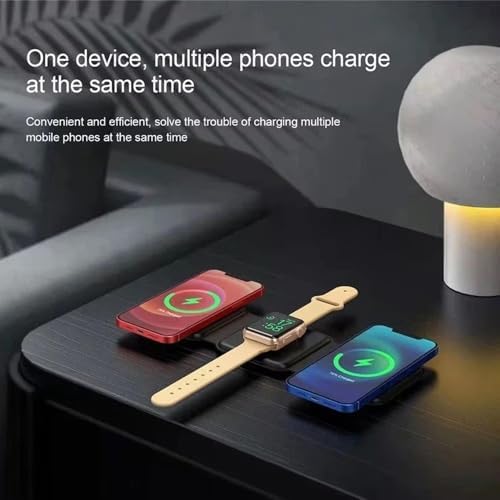 Ultimate 3-in-1 Travel-Ready Charging Station – 20 W Wireless Charger Pad for i Phone 16/15/Pro Max, Air Pods & Apple Watch – Compact & Stylish Power Hub for On-the-Go Efficiency