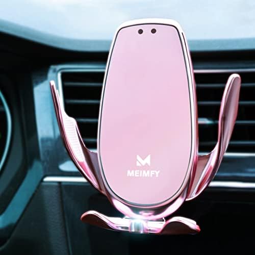 Innovative Wireless Car Charger Mount with Auto-Clamping Technology – 15 W Qi Fast Charging for All Smartphones, Magnetic DC Compatibility, and Sleek Design for Effortless Convenience in Your Vehicle