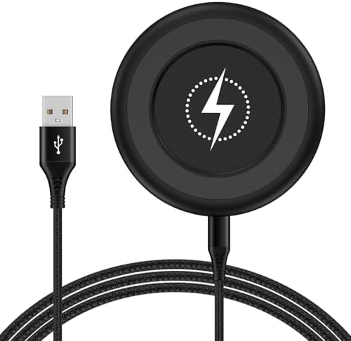 Samsung 15 W Fast Wireless Charging Pad – Ultimate Docking Station for Galaxy Z Fold7, Z Flip7, S25 Series, Google Pixel 9 & More – Non-Slip, Case-Friendly Design for Enhanced Charging Stability and Speed – Includes 3 FT USB Type-C Cable – Ideal for Nightstand Use with Smart Safety Features