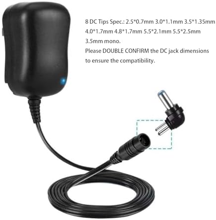 Versatile Belker Universal AC/DC Power Adapter – 12 W, 1000 m A Multi-Voltage Charger for Household Electronics – Reliable, Compact, and Safe Solution for Devices Requiring 3 V to 12 V Power