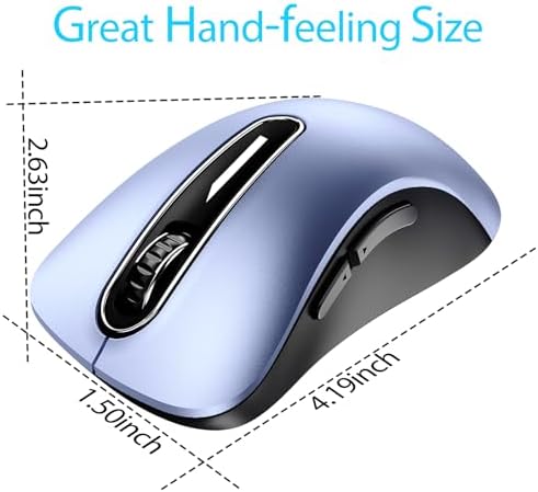 Upgrade Your Workflow with the Memzuoix 2.4 G Wireless Mouse – Ergonomic and Portable 1400 DPI USB Mouse for Laptop, PC & Desktop | 5 Customizable Buttons for Ultimate Control | Ideal for Professionals and Casual Users Alike