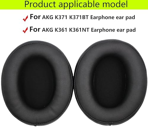 Revitalize Your Audio Experience with Premium Memory Foam Ear Pads for AKG K371/K361 Headphones – Luxurious Black and Albumen Leather Cushions for Unmatched Comfort and Superior Sound Isolation