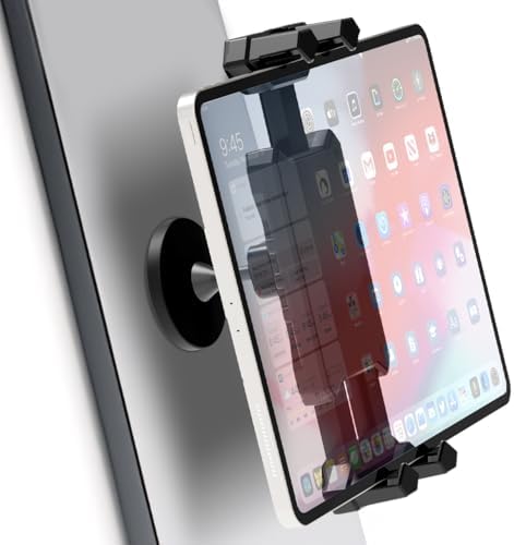 Ultimate Magnetic i Pad Stand for Tablets – Heavy-Duty 360° Swivel Mount for Kitchen, Gym, Car & Peloton – Supports 16.4 lbs, Compatible with 4.7-13.5 inch i Pad Pro – Effortless Hands-Free Experience on Metal Surfaces