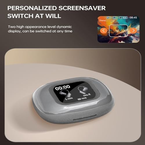 Next-Gen Open Ear Bluetooth 5.4 Earbuds with Touch Control – Waterproof Wireless Headset for i OS/Android – Unmatched Sound Clarity and Comfort for Active Lifestyles and Everyday Use