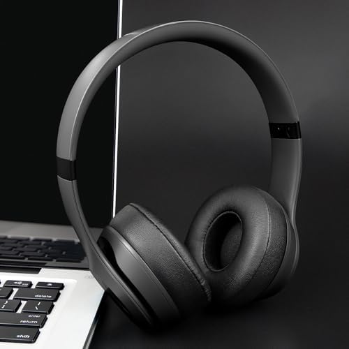 Transform Your Beats Solo 4 Wireless Headphones with SOULWIT Premium Replacement Earpads – Luxurious Soft Protein Leather & High-Density Noise Isolation Foam for Ultimate Comfort and Sound Enhancement – Stylish Black Design for Long Listening Sessions and Seamless Compatibility