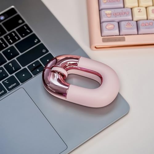 Charming Macaron Dual Mode Wireless Charging Mouse – Sweet Donut Design for Effortless Travel, Silent Operation & 1200 DPI Precision – Perfectly Compatible with PC, Mac & Laptops (Pink) – Elevate Your Workspace with Style and Functionality