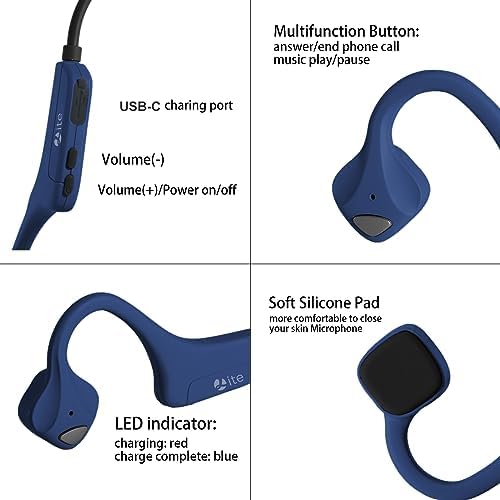 Revolutionary Waterproof Bone Conduction Bluetooth Earbuds – Open-Ear Design Perfect for Active Lifestyles with Youth Whisper Technology and Integrated Microphone for Superior Sound Clarity and Effortless Hands-Free Calls