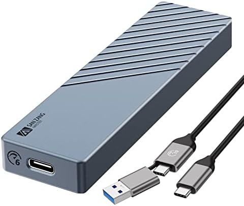 Transform Your Storage Game with SAN ZANG MASTER M.2 SATA SSD Enclosure – Ultra-Fast USB C 3.1 Gen2 to SATA 3.0 (6 Gbps) Compatibility for 2280/2260/2242/2230 Drives, Featuring UASP Trim Support for Enhanced Performance and Portability, Perfect for Professionals and Tech Enthusiasts Seeking Reliable Data Transfer Solutions